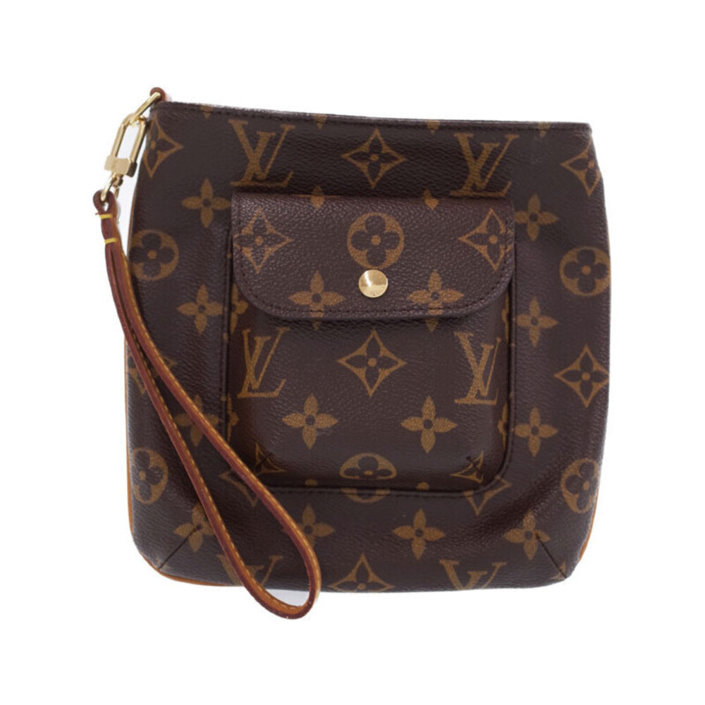 Louis Vuitton Monogram Leather Brown Partition Shoulder Bag